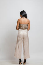 Load image into Gallery viewer, Rena Love Cocktail Golden Satin Jumpsuit
