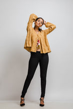 Load image into Gallery viewer, Rena Love Coccenelle Mustard Tassel Blouse
