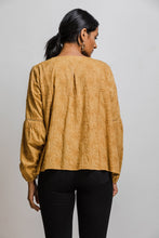 Load image into Gallery viewer, Rena Love Coccenelle Mustard Tassel Blouse