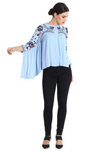 Load image into Gallery viewer, Rena Love Bat Sleeve Embroidered Blouse