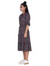Load image into Gallery viewer, Rena Love Busy Printed Flared Dress