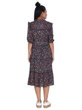 Load image into Gallery viewer, Rena Love Busy Printed Flared Dress