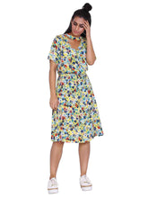 Load image into Gallery viewer, Rena Love Choker Cut Printed Dress