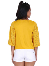 Load image into Gallery viewer, Rena Love Broderie Sleeve Detail Blouse