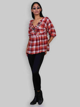 Load image into Gallery viewer, Rena Love Cruising Together Checks blouse