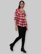 Load image into Gallery viewer, Rena Love Cruising Together Checks blouse