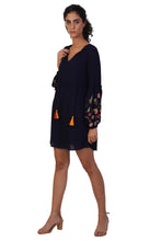 Load image into Gallery viewer, Rena Love Balloon Sleeve Embroidered Dress