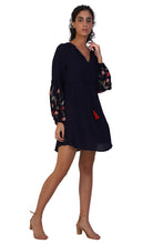 Load image into Gallery viewer, Rena Love Balloon Sleeve Embroidered Dress