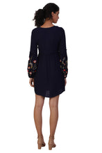 Load image into Gallery viewer, Rena Love Balloon Sleeve Embroidered Dress