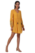 Load image into Gallery viewer, Rena Love Balloon Sleeve Embroidered Dress