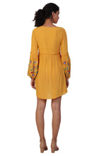 Load image into Gallery viewer, Rena Love Balloon Sleeve Embroidered Dress