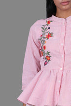 Load image into Gallery viewer, Rena Love Danielle Peplum Embroidery blouse