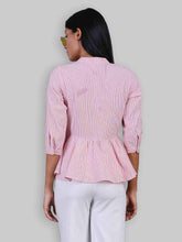 Load image into Gallery viewer, Rena Love Danielle Peplum Embroidery blouse