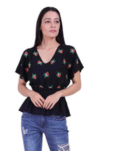 Load image into Gallery viewer, Rena Love Dancing till Dawn Embroidery Top