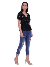 Load image into Gallery viewer, Rena Love Dancing till Dawn Embroidery Top