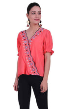 Load image into Gallery viewer, Rena Love Broderie Scalloped Edge Blouse