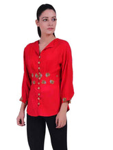 Load image into Gallery viewer, Rena Love Coralie Embroidered Top
