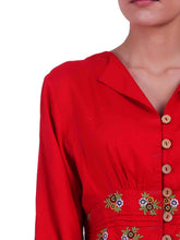 Load image into Gallery viewer, Rena Love Coralie Embroidered Top