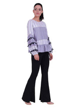 Load image into Gallery viewer, Rena Love All over Mixed Stripes Top