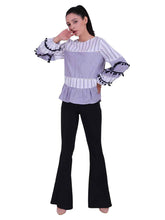 Load image into Gallery viewer, Rena Love All over Mixed Stripes Top