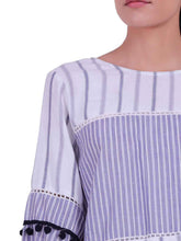 Load image into Gallery viewer, Rena Love All over Mixed Stripes Top