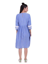Load image into Gallery viewer, Rena Love Dobby Broderie Yoke Shift Dress
