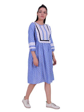 Load image into Gallery viewer, Rena Love Dobby Broderie Yoke Shift Dress