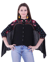 Load image into Gallery viewer, Rena Love Bat Sleeve Embroidered Blouse