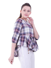 Load image into Gallery viewer, Rena Love All Over Check Blouse