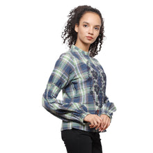 Load image into Gallery viewer, Rena Love All over check Blouse