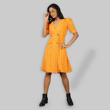 Load image into Gallery viewer, Rena Love Cone flower Wrap Style Dress
