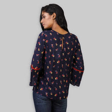 Load image into Gallery viewer, Rena Love Blue Floral Printed Top