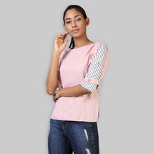 Load image into Gallery viewer, Rena Love Blush Pink Overlap Sleeve Top