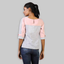 Load image into Gallery viewer, Rena Love Blush Pink Overlap Sleeve Top