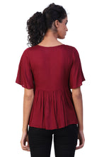 Load image into Gallery viewer, Rena Love Embroidered Peplum Top