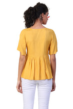 Load image into Gallery viewer, Rena Love Embroidered Peplum Top
