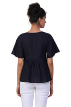Load image into Gallery viewer, Rena Love Bloom Embroidered Peplum Top